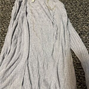 L.L. Bean Heather Gray Knit Sweater